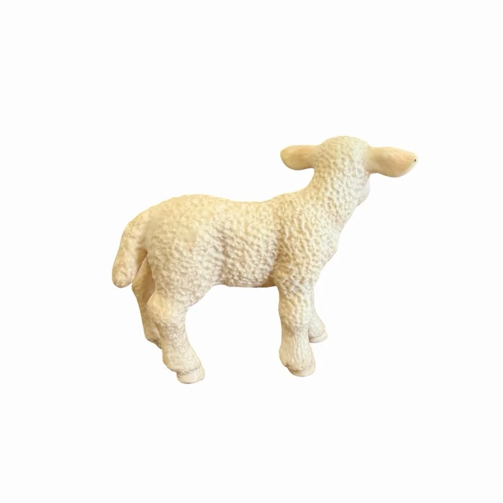 Schleich Lamb Lot 13285 Standing 2003 & 13284 Lying 2004 Retired Farm Life